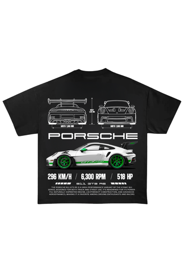 Porsche GT3 RS Blueprint Oversized Tee