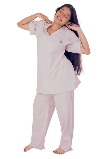 Blush Ease Cotton Co-ord Set