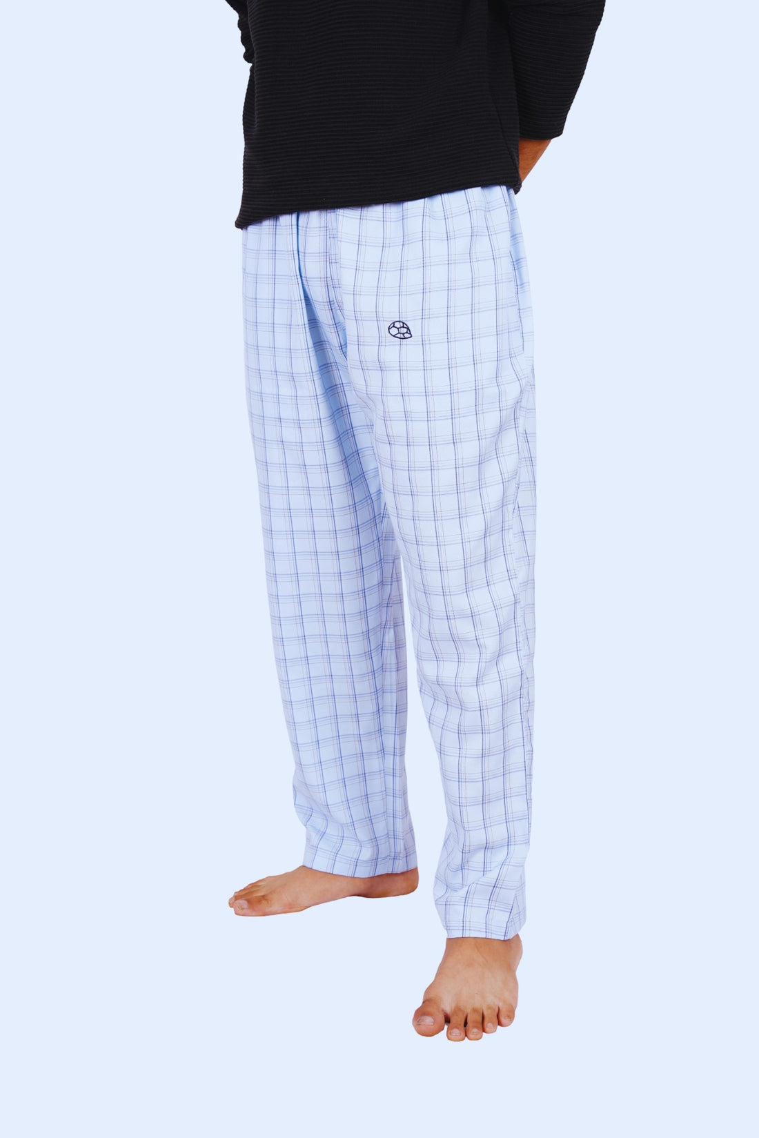 Box Blue Cotton Lounge Pants