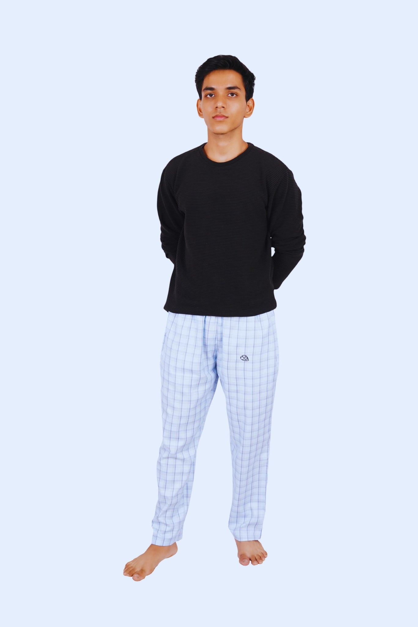 Box Blue Cotton Lounge Pants